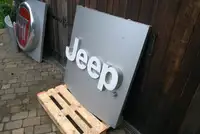 Large Jeep Service and Original Parts Main Dealership Sign -For Sale
