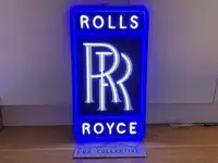 'Rolls-Royce' Homage Illuminated Sign-For Sale