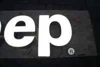 Jeep Dealership Illuminated Letters Sign-For Sale