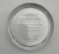 A Rare Mercedes-AMG Petronas Team Winners Glass Paperweight -For Sale