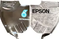 Mercedes-Benz AMG Petronas Multi-Signed 2015 Rear Wing End P-For Sale