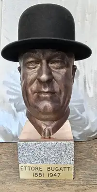 A Lifesize Bronze of Ettore Bugatti-For Sale