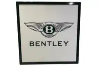 LED Illuminated 'Bentley' Metal Framed Sign-For Sale