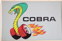1960s Ford 'Cobra' Shelby Mustang Illuminated Sign-For Sale