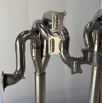 A Pair of Lamps Crafted from the Exhaust System of a Ford Co-For Sale