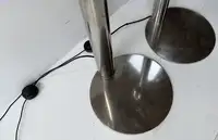 A Pair of Lamps Crafted from the Exhaust System of a Ford Co-For Sale