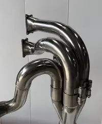 A Pair of Lamps Crafted from the Exhaust System of a Ford Co-For Sale