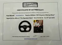 Signed by Nigel Mansel CBE with COA, a Replica of the 1992 W-For Sale