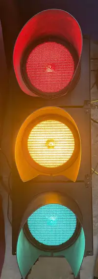 Full Sized Remote Control-Operated Traffic Lights-Sold