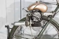 c1950 Raleigh Gent's Bicycle with Power Pak Cyclemotor 49cc-For Sale
