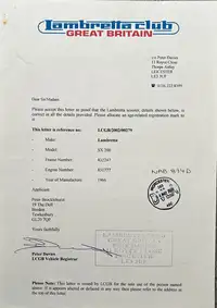 1966 Lambretta SX200 198cc-For Sale