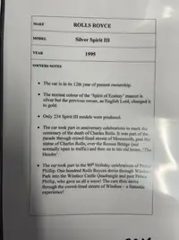1995 Rolls-Royce Silver Spirit III-Sold