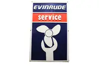 Evinrude Service Plastic Sign-For Sale