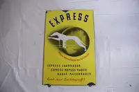 Express Mopeds Enamel Sign-For Sale