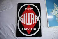 Gilera Moto Servizio Enamel Sign-For Sale