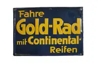 1952 Gold-Rad Enamel Sign-For Sale