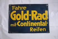1952 Gold-Rad Enamel Sign-For Sale