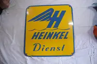 Heinkel Dienst Enamel Sign-For Sale