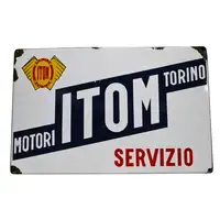 Itom Motori Torino Servizio Enamel Sign-For Sale