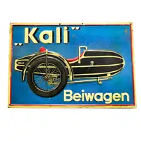 KaliBeiwagen Pre-War Sidecar Tin Sign-For Sale