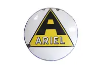 1930s Ariel Round Enamel Sign-For Sale