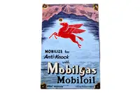 Mobilgas Mobiloil Enamel Sign-For Sale