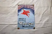 Mobilgas Mobiloil Enamel Sign-For Sale