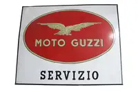 Moto Guzzi Servizio Enamel Sign-For Sale