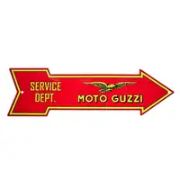 Moto Guzzi Service Dept. Enamel Sign-For Sale