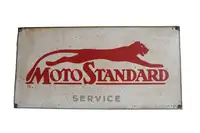 1930s MotoStandard Service Enamel Sign-For Sale