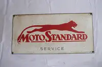 1930s MotoStandard Service Enamel Sign-For Sale