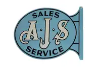 AJS Tin Wall Sign-For Sale