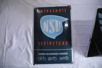 1930s NSU Annerkante Vertretung Enamel Sign-For Sale