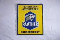 Panther Enamel Sign-For Sale