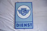 1960s Rixe Dienst Cardboard Sign-For Sale