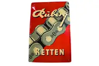 Ruberg Ketten Chains Enamel Sign-For Sale