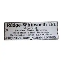 Rudge Whitworth Enamel Small -For Sale
