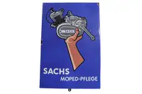 Sachs Engine And Hand Enamel Sign-For Sale