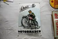 Schuttoff Motorrader Modern Tin Sign-For Sale