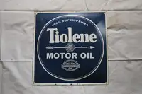 Tiolene Motor Oil Enamel Sign-For Sale