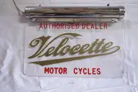 Velocette Light Box Showroom Sign-For Sale