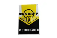 Zundapp Motorrader Enamel Sign -For Sale