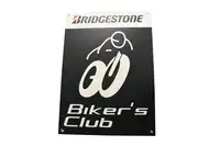 Bridgestone Biker's Club Plastic Sign-For Sale