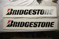 A Pair of Bridgestone Plastic Showroom Signs-For Sale