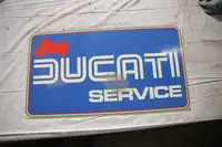 Ducati Service Plastic Sign-For Sale