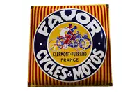 Favour Cycles & Motos Enamel Sign-For Sale
