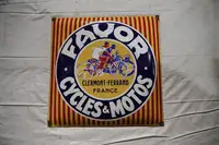 Favour Cycles & Motos Enamel Sign-For Sale