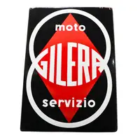 Gilera Moto Servizio Enamel Sign-For Sale