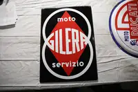 Gilera Moto Servizio Enamel Sign-For Sale