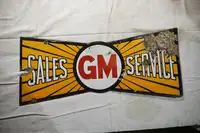 GM Sales Service Enamel Sign-For Sale